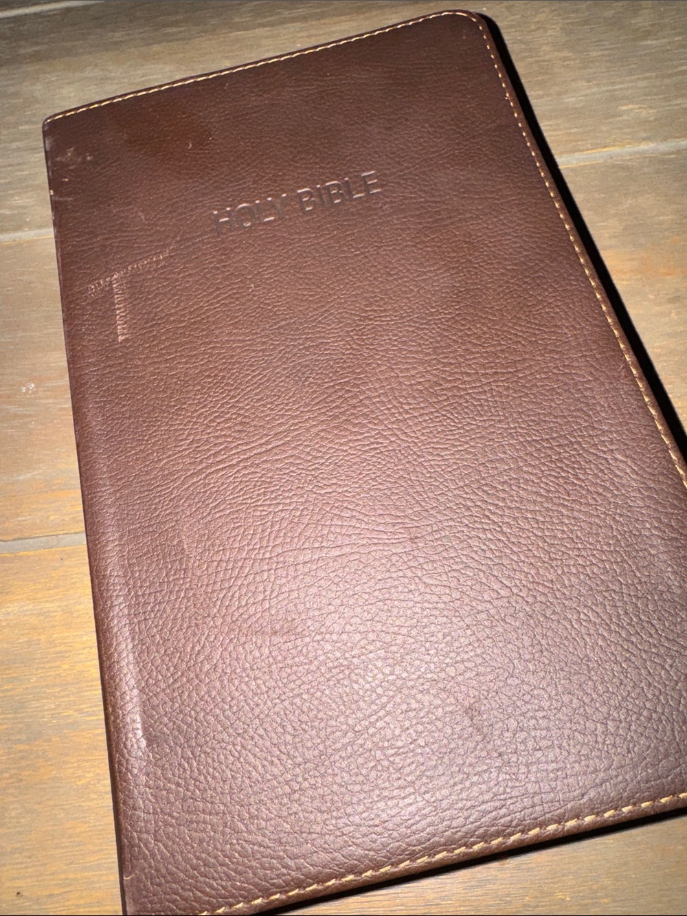Brown Leather-look Men’s Carry Bible Case